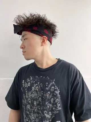 ショート パーマ メンズ メンズスタイリスト リュウジのヘアスタイル