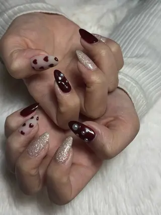 ネイル 三本 綾奈のネイルデザイン