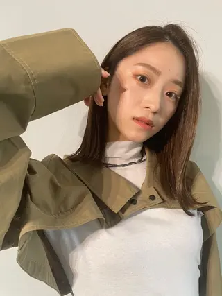 セミロング カラー ヘアアレンジ キッズ マツエク・マツパ アイブロウ 透明感カラー/推しカ ラー☁️JURAのヘアスタイル