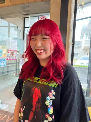 ロング カラー 只野 真衣のヘアスタイル