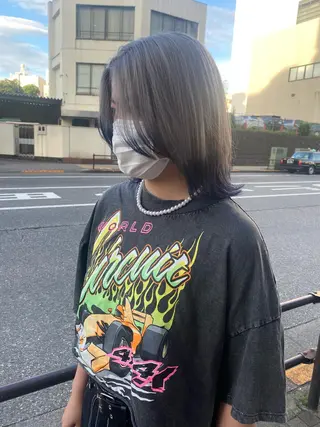 ミディアム カラー 遠藤沙也加 /レイヤーカットのヘアスタイル