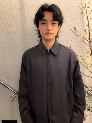 ミディアム パーマ メンズ off所属・【モデルさん募集！】 ✂︎小林マキトのヘアスタイル