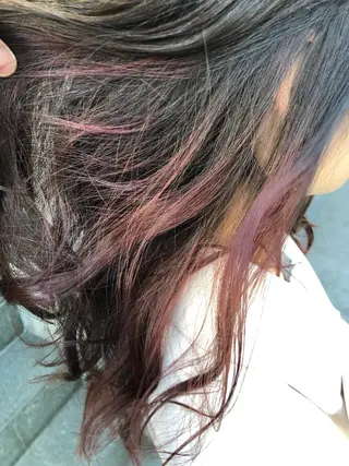 セミロング カラー 原宿サロン代表 デザインカラー伊藤卓のヘアスタイル