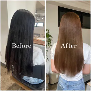 ロング カラー ムラ修正/ ハイトーン💖Riaのヘアスタイル