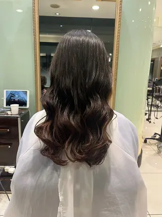 ロング パーマ モデル募集中 限定料金/中西晴香のヘアスタイル