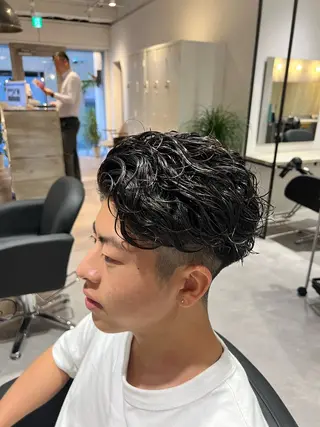 ショート パーマ メンズ 【パーマ満足度No. 1🥇】宮脇 大樹のヘアスタイル