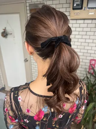 ヘアアレンジ 大人可愛いヘアメイク 💋🧚‍♀️しずかのヘアスタイル