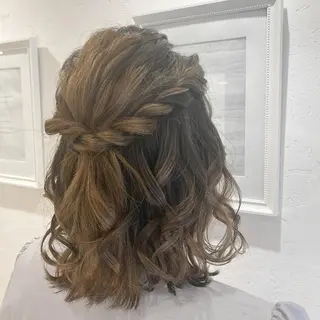 ミディアム ヘアアレンジ 🌿アロマヘアルーム 横浜店✂︎のヘアスタイル