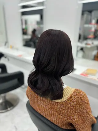 セミロング カラー 🤍レイヤー/顔周り /hirari🤍のヘアスタイル