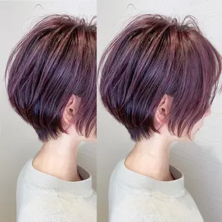 ショート カラー 柳 雄輝のヘアスタイル