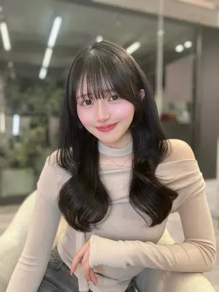 ロング 韓国/縮毛矯正/ カンタのヘアスタイル