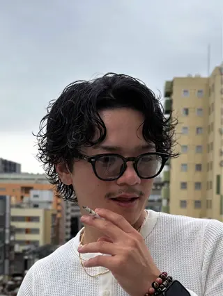 パーマ メンズ メンズ特化/パーマ 短髪パーマ/来星のヘアスタイル