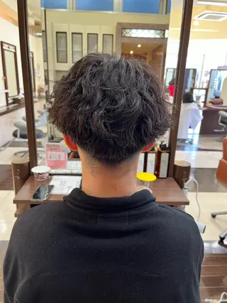ショート パーマ メンズ AROH men's cut&men's perm 船橋店所属・🧊メンズ特化🧊 高木航希のヘアスタイル