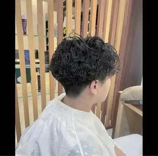 パーマ メンズ 夏井 沙織のヘアスタイル