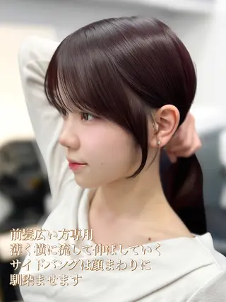 ロング カラー 顔まわりの神様✨ 透明感カラー藤嶋秀幸のヘアスタイル