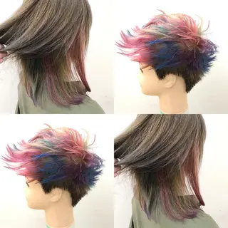 ショート カラー ブリーチカラー/ 岩破瑞希のヘアスタイル