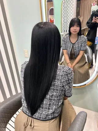 ロング カラー 新宿プルエクステ 【tsubura】のヘアスタイル