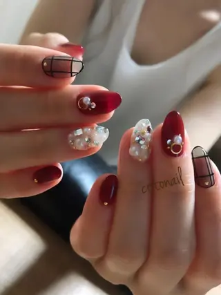 ネイル ツメトマツゲ .のネイルデザイン