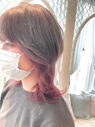 セミロング カラー 美髪/カラー 美容院🌈渡辺隼也のヘアスタイル