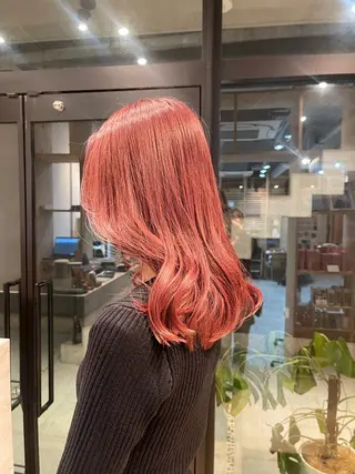 セミロング カラー 愛莉/ラベンダー/ ベージュ/ブラウンのヘアスタイル