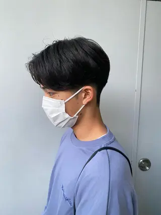 ショート パーマ メンズ 🟦ニュアンス/メン ズパーマ横浜🟦のヘアスタイル