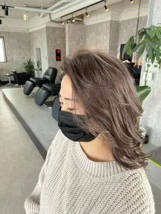ミディアム カラー ALLEN hair 京橋店のヘアスタイル