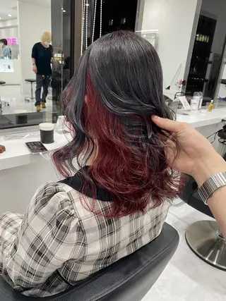 ミディアム カラー ヘアアレンジ 🫧渋谷🫧 DANCE🫧のヘアスタイル