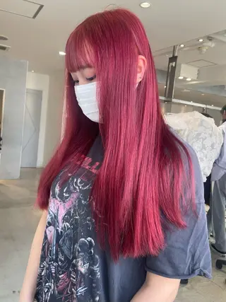 ロング カラー 艶ハイトーン👑♡ NATSUKIのヘアスタイル