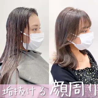 ミディアム 韓国くびれレイヤー 🇰🇷はづきのヘアスタイル