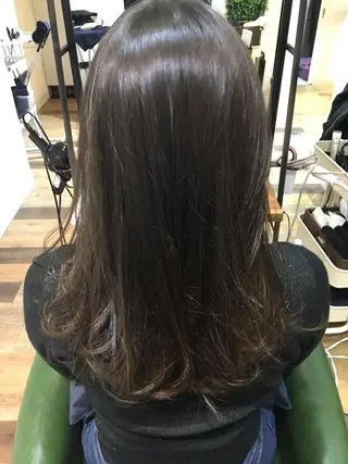 ミディアム カラー 似合わせカラー/艶 髪質改善/ヨシザキのヘアスタイル