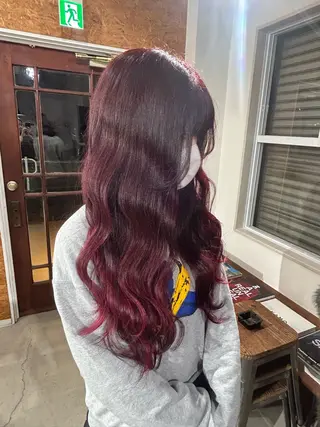 ロング カラー 田中 歩奈のヘアスタイル
