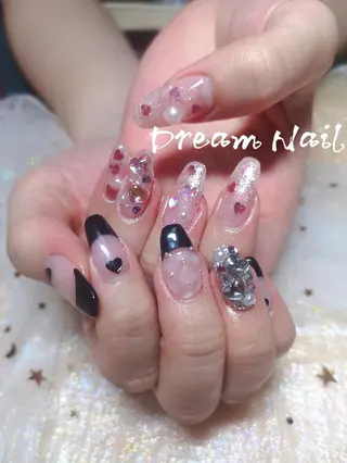 ネイル フィルイン、長さ出し 深爪矯正のネイルデザイン