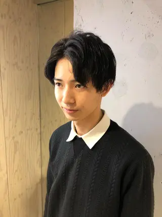 ショート パーマ メンズ GO TODAY SHAiRE SALON 原宿本店所属・ボブ/レイヤー/ ハッシュカット/河内のヘアスタイル