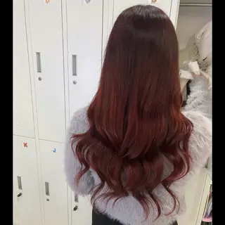 セミロング カラー 🦋REISA🦋 エクステ×ハイトーンのヘアスタイル