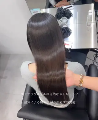 ロング カラー パーマ 巻ける縮毛矯正 Sachi🐰のヘアスタイル