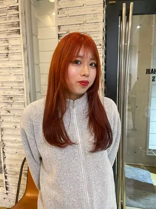 カラー アイブロウリフト パーマモデル/はなのヘアスタイル