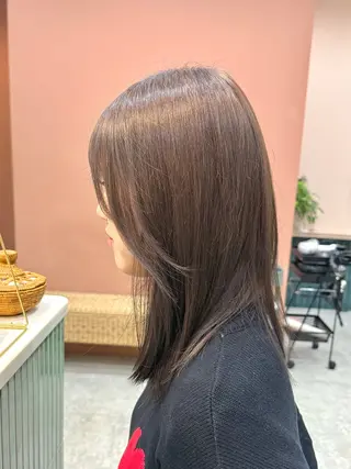 セミロング カラー 似合わせカラー／ 松岡茉和🐼🌈🌟のヘアスタイル