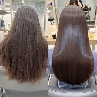 ロング youres hair 髪質改善トリートメント&ヘッドスパ  新宿三丁目店所属・髪質改善/艶髪 韓国レイヤー/えすたのヘアスタイル