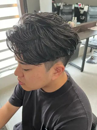 ショート パーマ メンズ メンズ特化/パーマ /フェード/洋輔のヘアスタイル