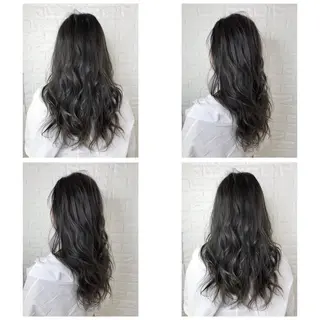 セミロング カラー KIZU 髪質改善 怪談を語る美容師のヘアスタイル