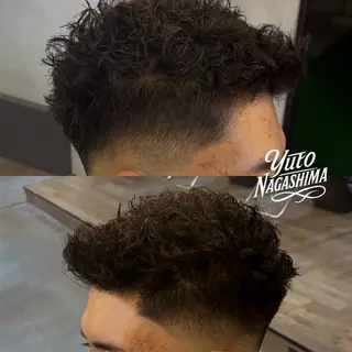 ショート パーマ メンズ 🇺🇸外国人風ヘア 💈N.Yuto💈のヘアスタイル