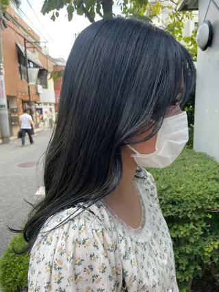 セミロング カラー SALOWIN下北沢所属・hazuki 🌝のヘアスタイル