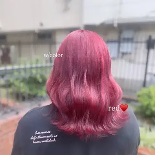 ミディアム こすが あかり/ 縮毛矯正のヘアスタイル