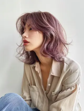 カラー 束感まつぱ🥑🤍 NATUKI🤍のマツエク・マツパデザイン