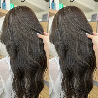 カラー 美髪縮毛矯正🫧 艶カラー/スズカのヘアスタイル