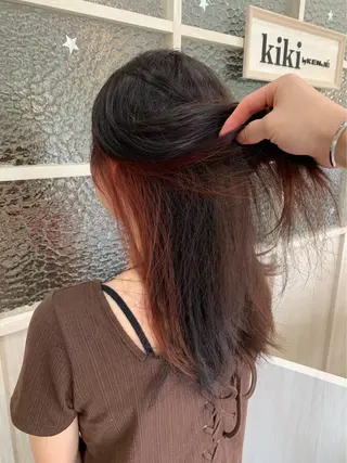 ロング カラー 🌈re-room EIKI🇰🇷のヘアスタイル