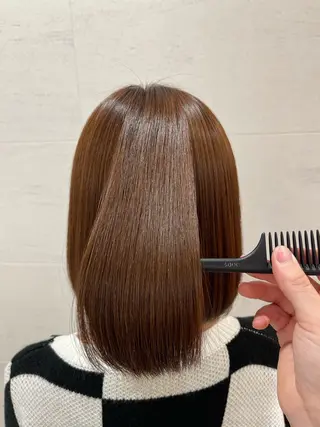 ミディアム 髪質改善/縮毛矯正 🧸梅川のヘアスタイル