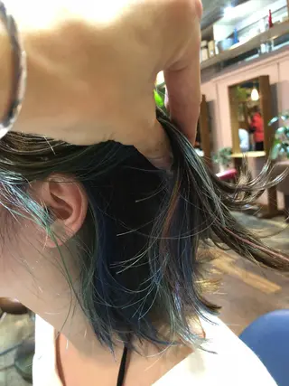 ミディアム カラー 原宿サロン代表 デザインカラー伊藤卓のヘアスタイル