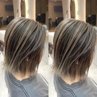 ショート カラー ブリーチ無しダブル カラー🦕まどかのヘアスタイル