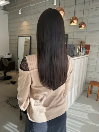 ロング 松本 瑠菜のヘアスタイル